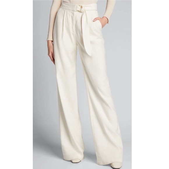 Veronica Beard Pants - NWT Veronica Beard Woode High-Rise Belted Pant